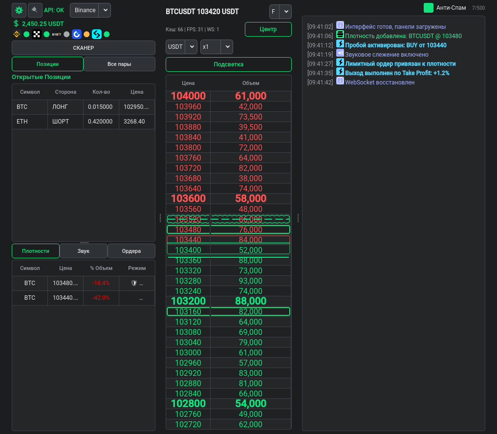 Старый интерфейс Density 1.4.2